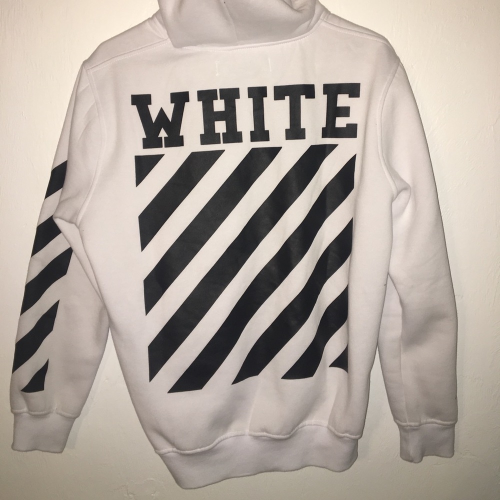 Whit and Black Hoodie